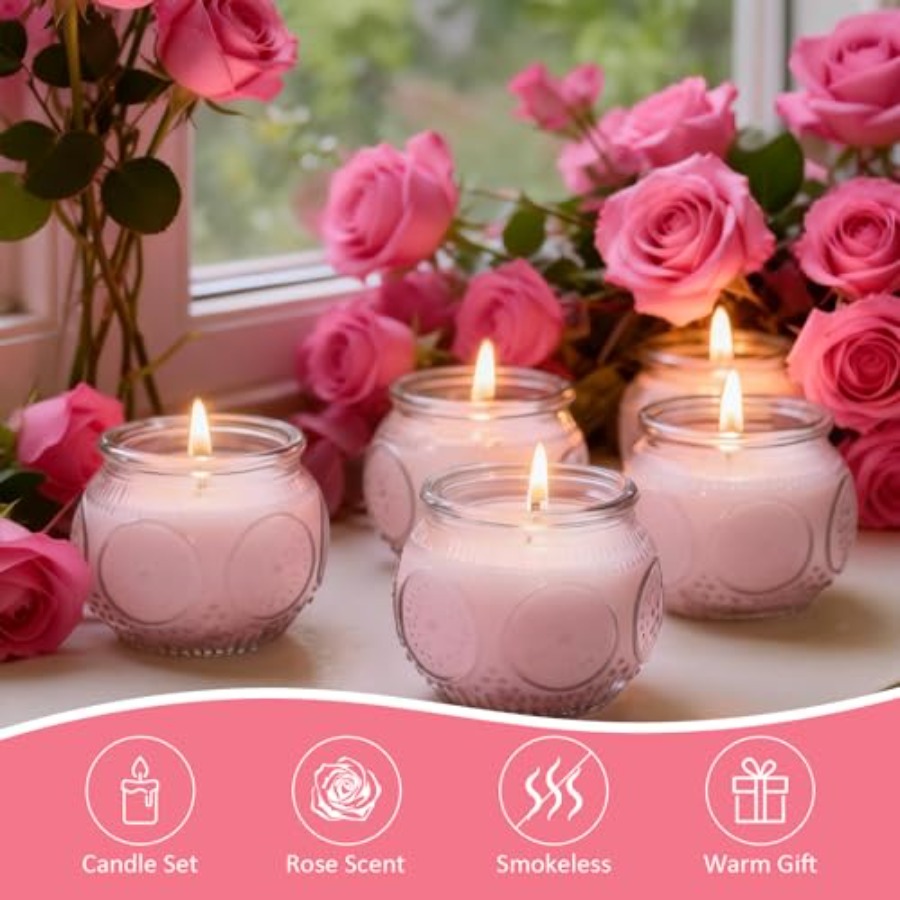 24 Pack of 4 Oz Mini Soy Candl - مراجعة Scented Candle Set وسعره