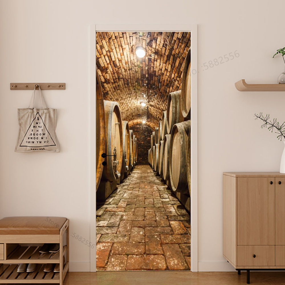 Imitation Wood Door Sticker Re - مراجعة Home Decor On Sale وسعره