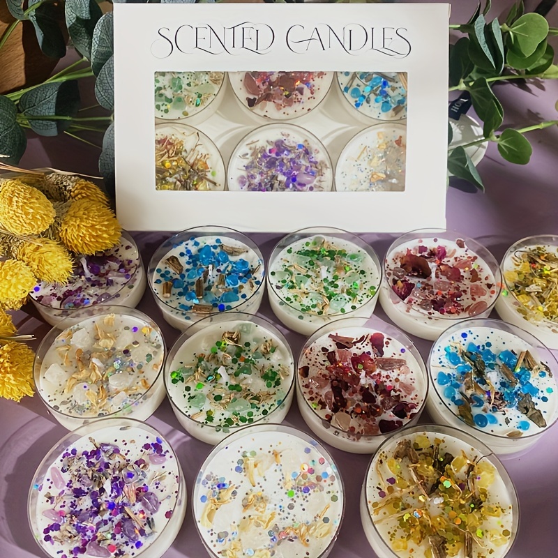 Set of 6 Scented Candles Fragr - مراجعة Scented Candle Set وسعره