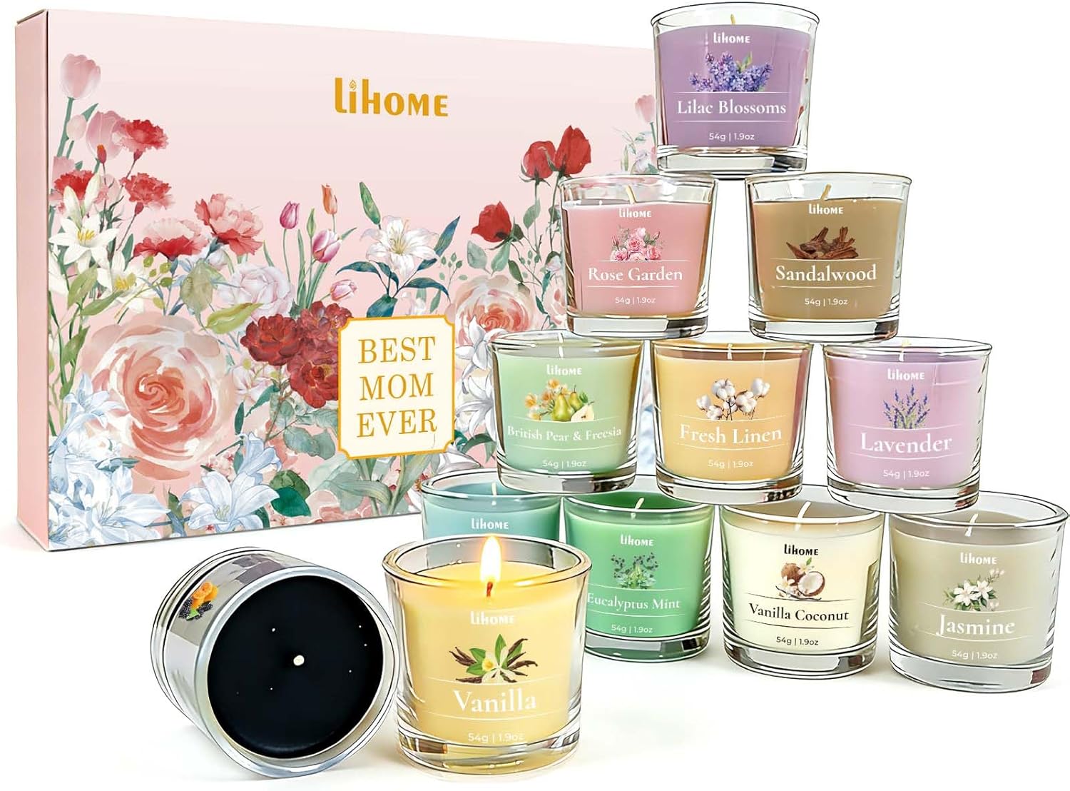 12 Scented Candles Set with Me - مراجعة Scented Candle Set وسعره