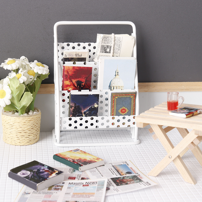 1:12 Dollhouse Iron Storage Ra - مراجعة Home Decor Furniture وسعره