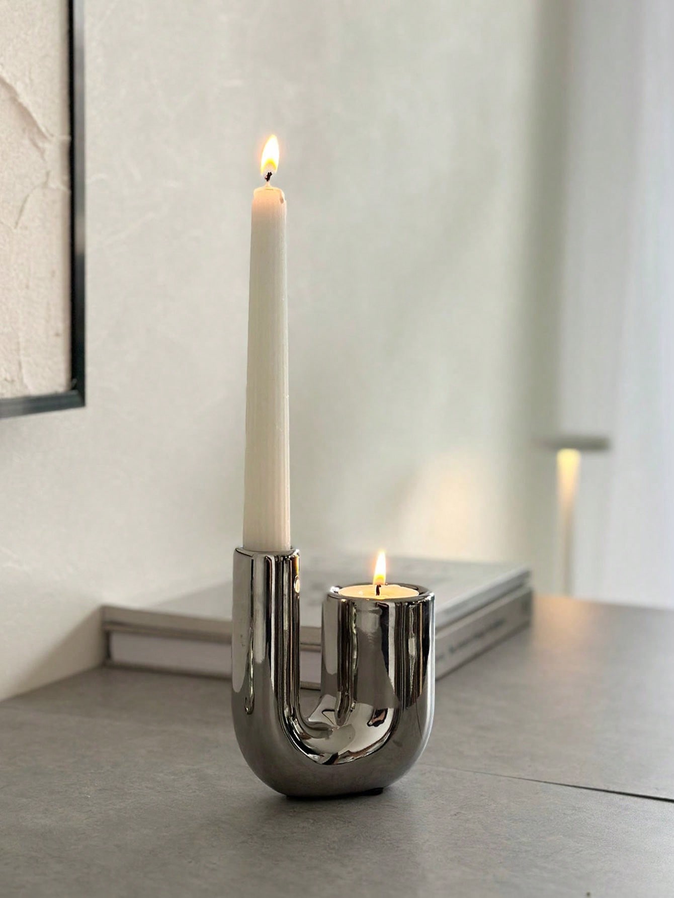 Luxury Silver Ceramic Candle H - مراجعة Home Decor Luxury وسعره