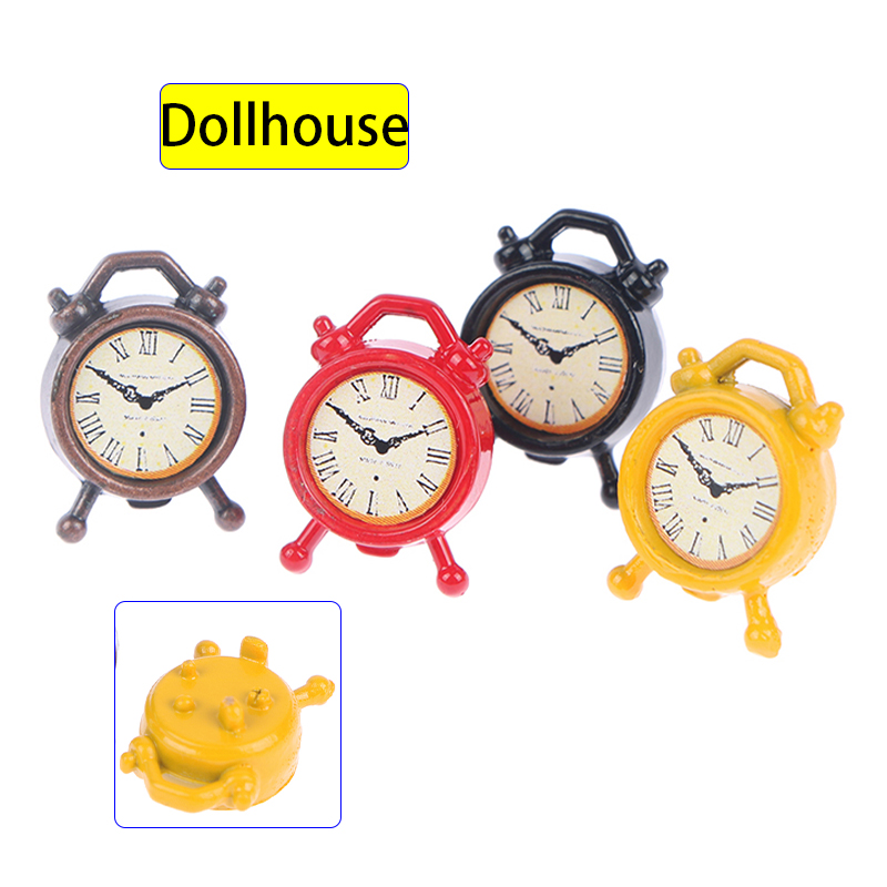 1PC 1:12 Scale Alarm Clock Dol - مراجعة Home Decor Furniture وسعره