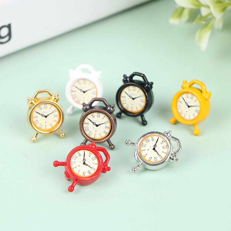 1PC 1:12 Scale Alarm Clock Dol - مراجعة Home Decor Furniture وسعره