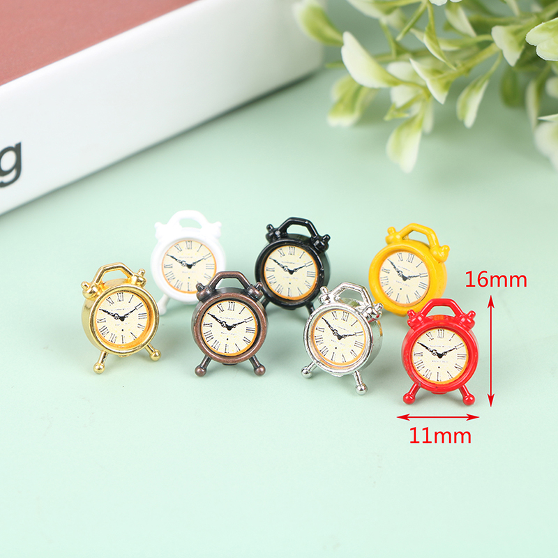 1PC 1:12 Scale Alarm Clock Dol - مراجعة Home Decor Furniture وسعره