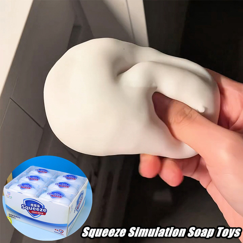 Soft Fake White Soap Squishy S - مراجعة Home Decor Games وسعره