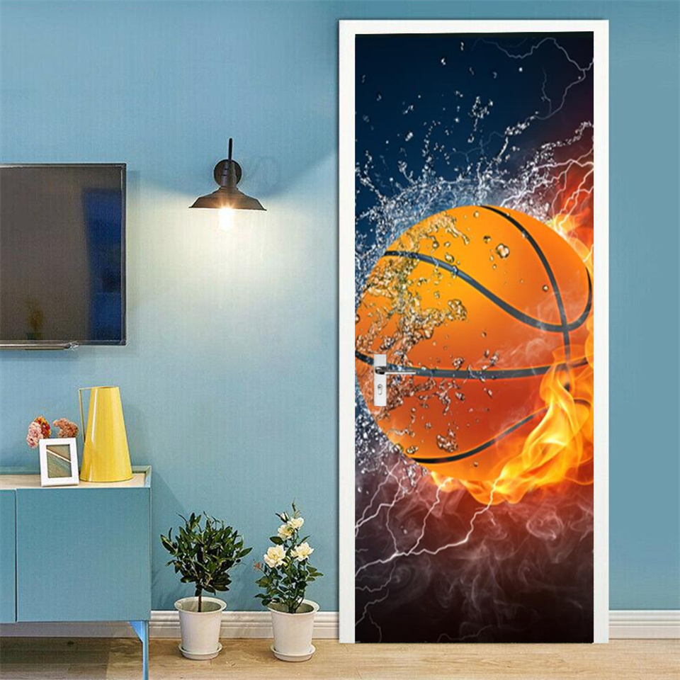 Football Basketball 3D Wallpap - مراجعة Home Decor On Sale وسعره
