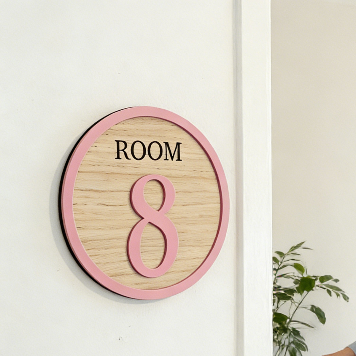 1Pc Cutom Room Number Wooden A - مراجعة Home Decor Diy وسعره