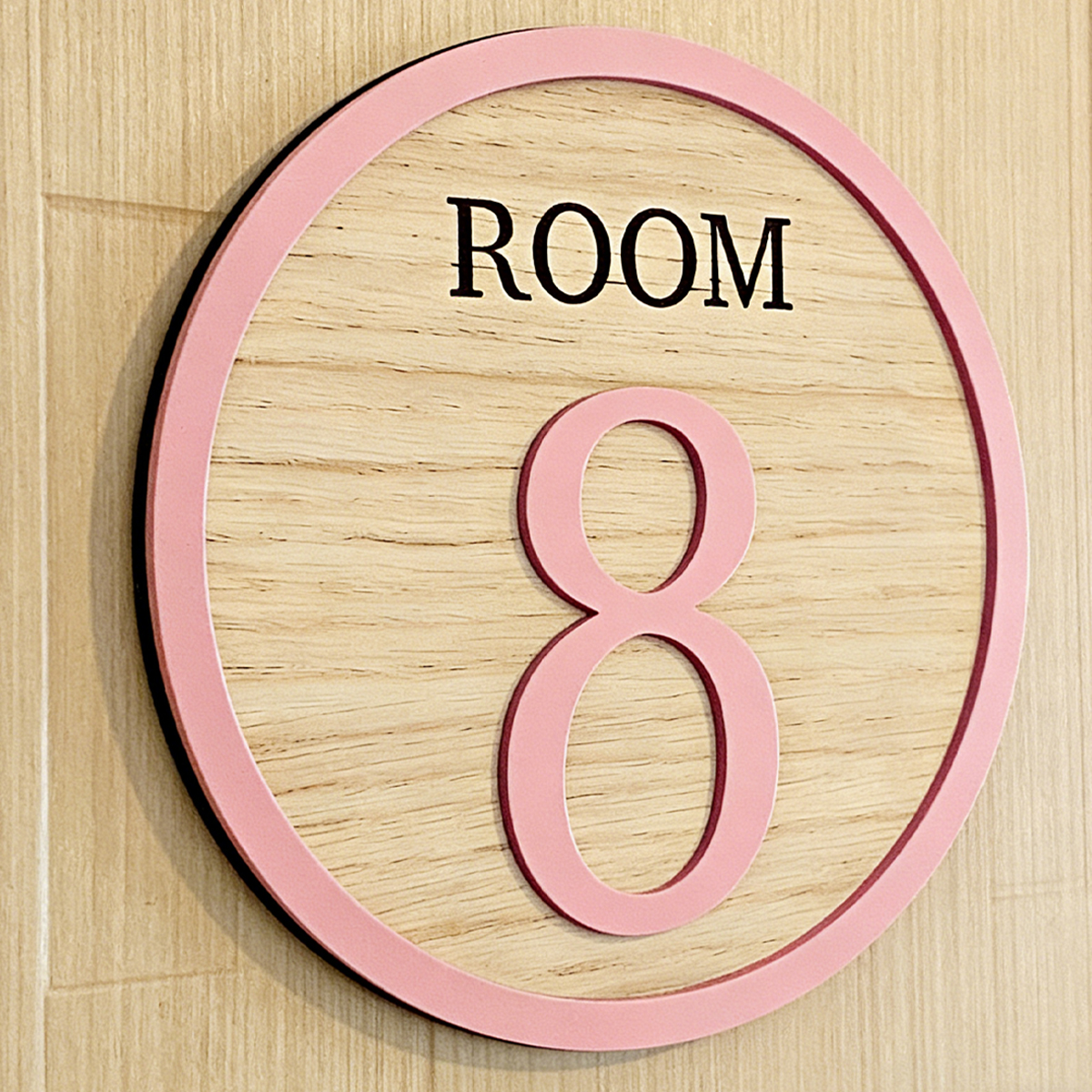 1Pc Cutom Room Number Wooden A - مراجعة Home Decor Diy وسعره