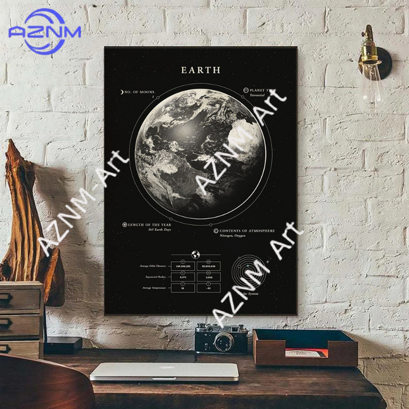 Vintage Milky Way Galaxy Space - مراجعة Watercolor Poster Print وسعره