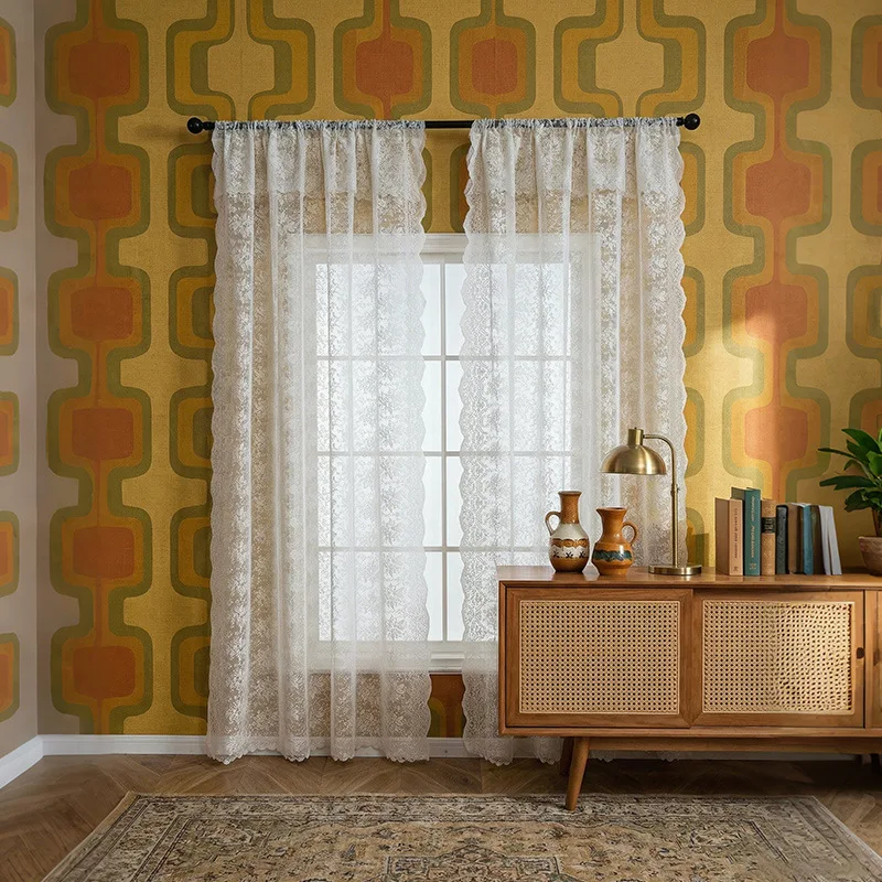 French Polyester Jacquard Lace - مراجعة Home Decor Window Blinds وسعره