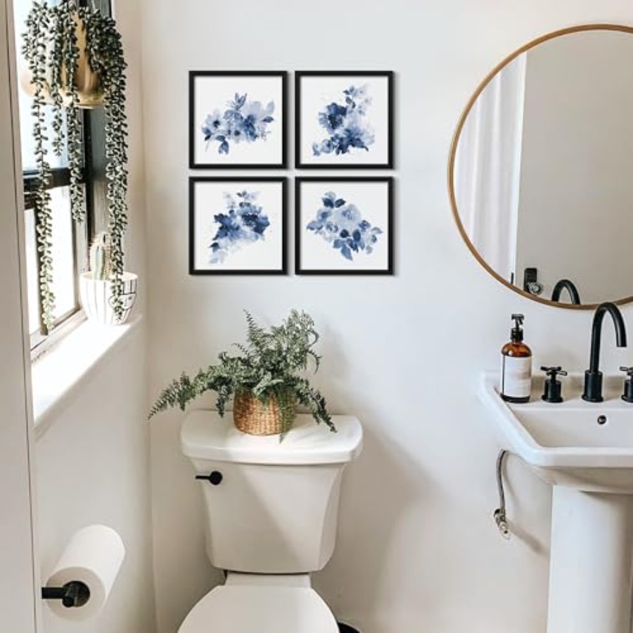 Framed Bathroom Wall Decor Nav - مراجعة Watercolor Poster Print وسعره