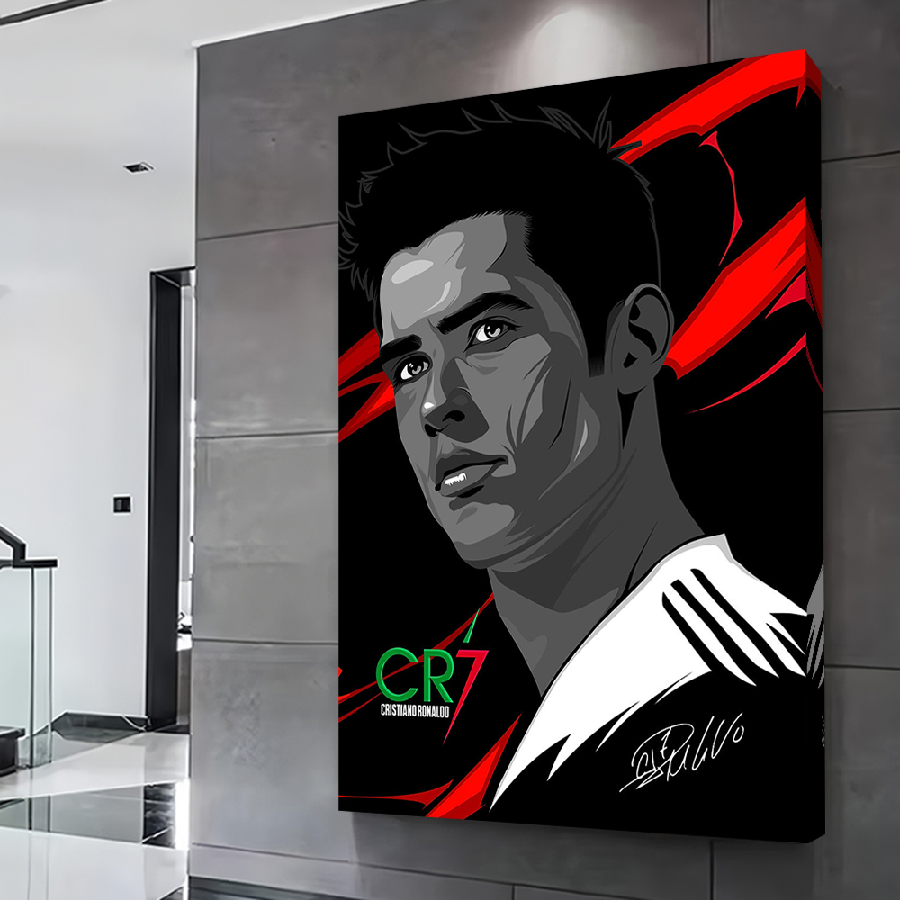 Cristiano Ronaldo Vector Portr - مراجعة Home Decor Vector وسعره