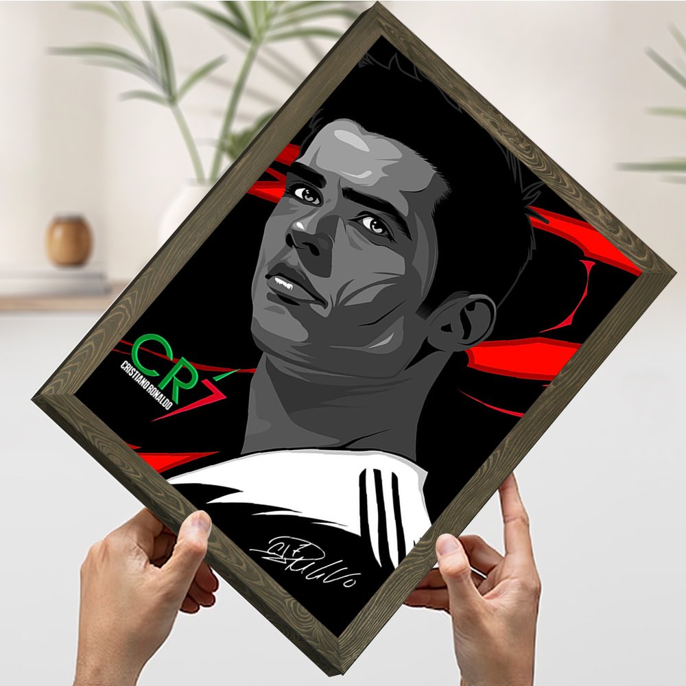 Cristiano Ronaldo Vector Portr - مراجعة Home Decor Vector وسعره