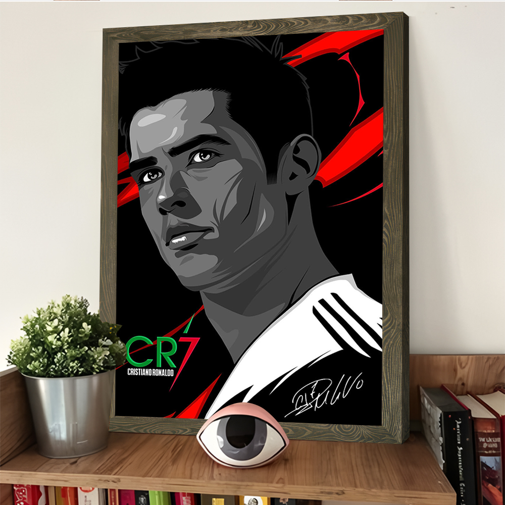 Cristiano Ronaldo Vector Portr - مراجعة Home Decor Vector وسعره