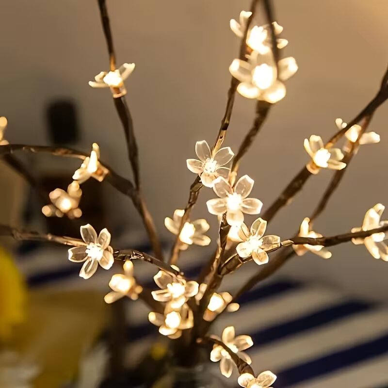 1/2PC 20LED Cherry Blossom Tre - مراجعة Home Decor Furniture وسعره
