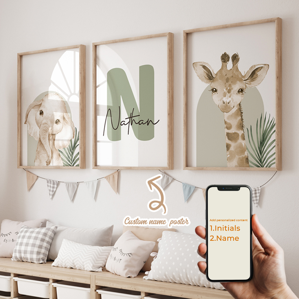 3pcs Personalized Custom Name  - مراجعة Home Decor Reviews وسعره