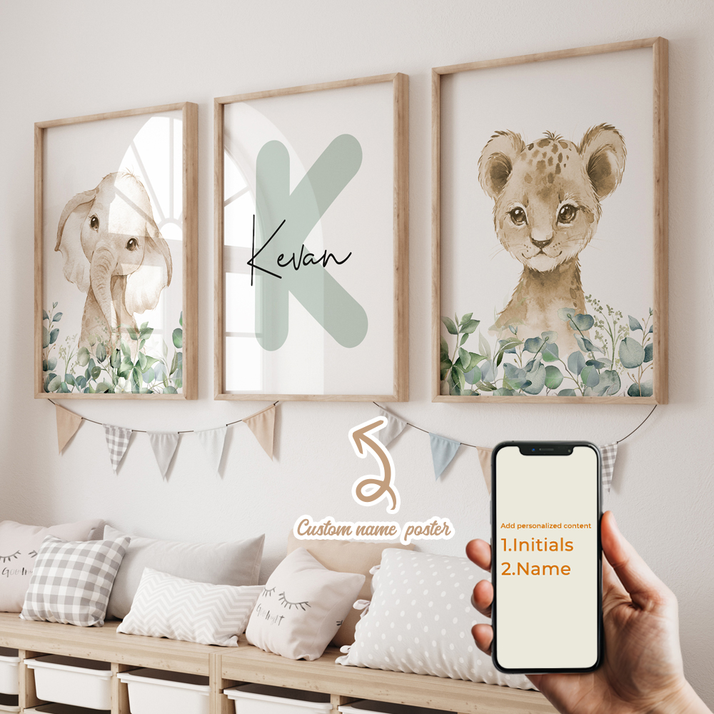3pcs Personalized Custom Name  - مراجعة Home Decor Reviews وسعره