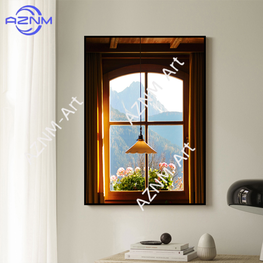 Green Landscapes Windows Wall  - مراجعة Home Decor Reviews وسعره