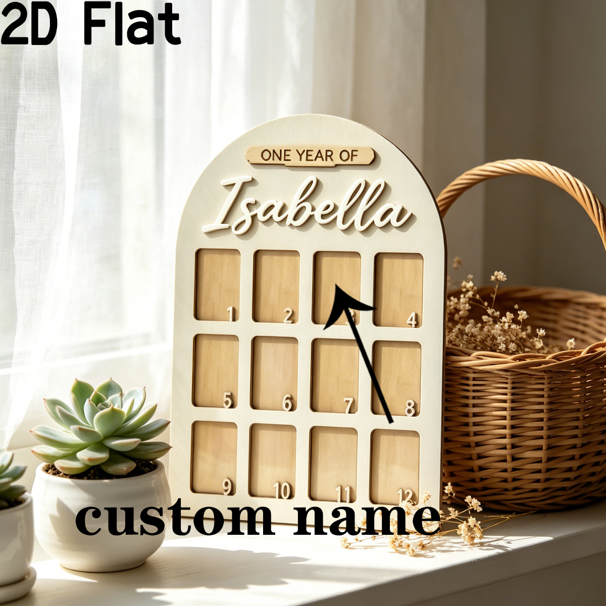 1Pc Custom Photo Record Board  - مراجعة Home Decor Diy وسعره
