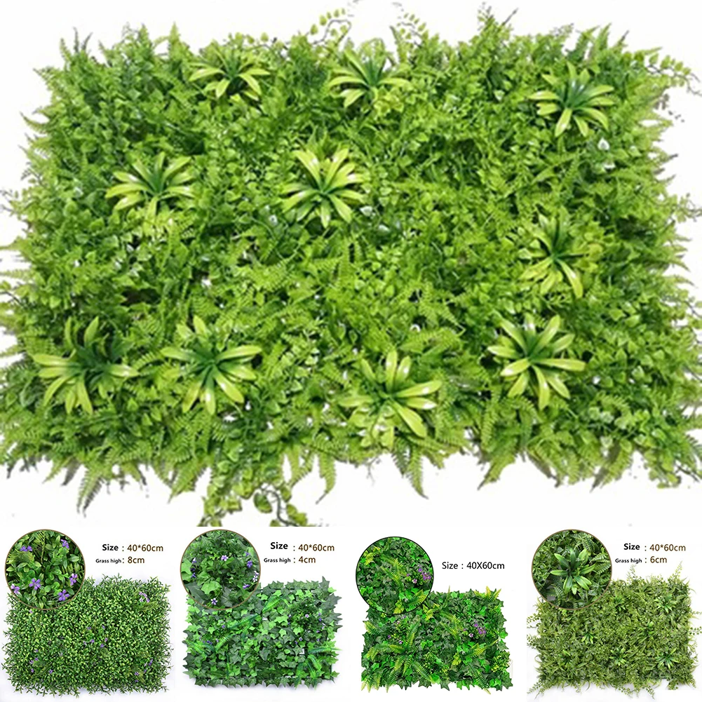 60X40CM Artificial Green Wall  - مراجعة Home Decor Wall Panels وسعره