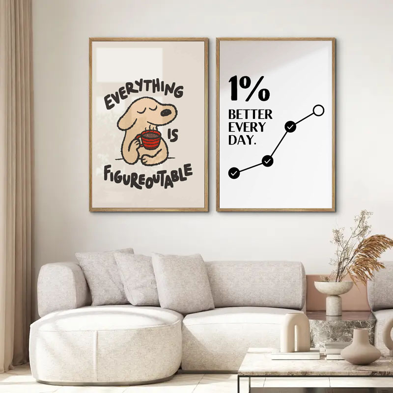 1pc Inspirational Quote Poster - مراجعة Home Decor Quotes Ideas وسعره