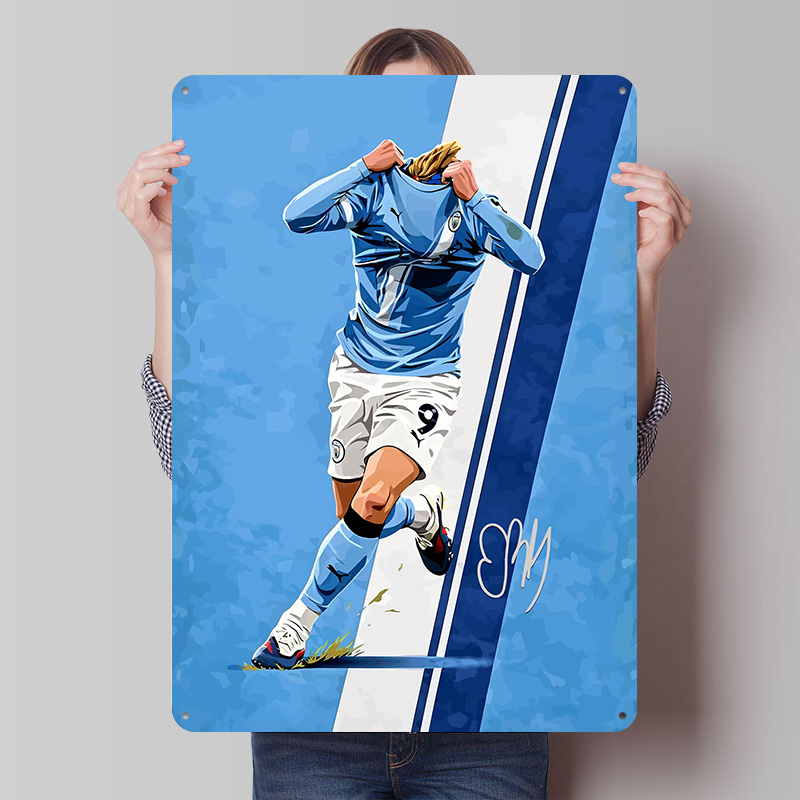 Haaland9 Soccer Vector Printin - مراجعة Home Decor Vector وسعره