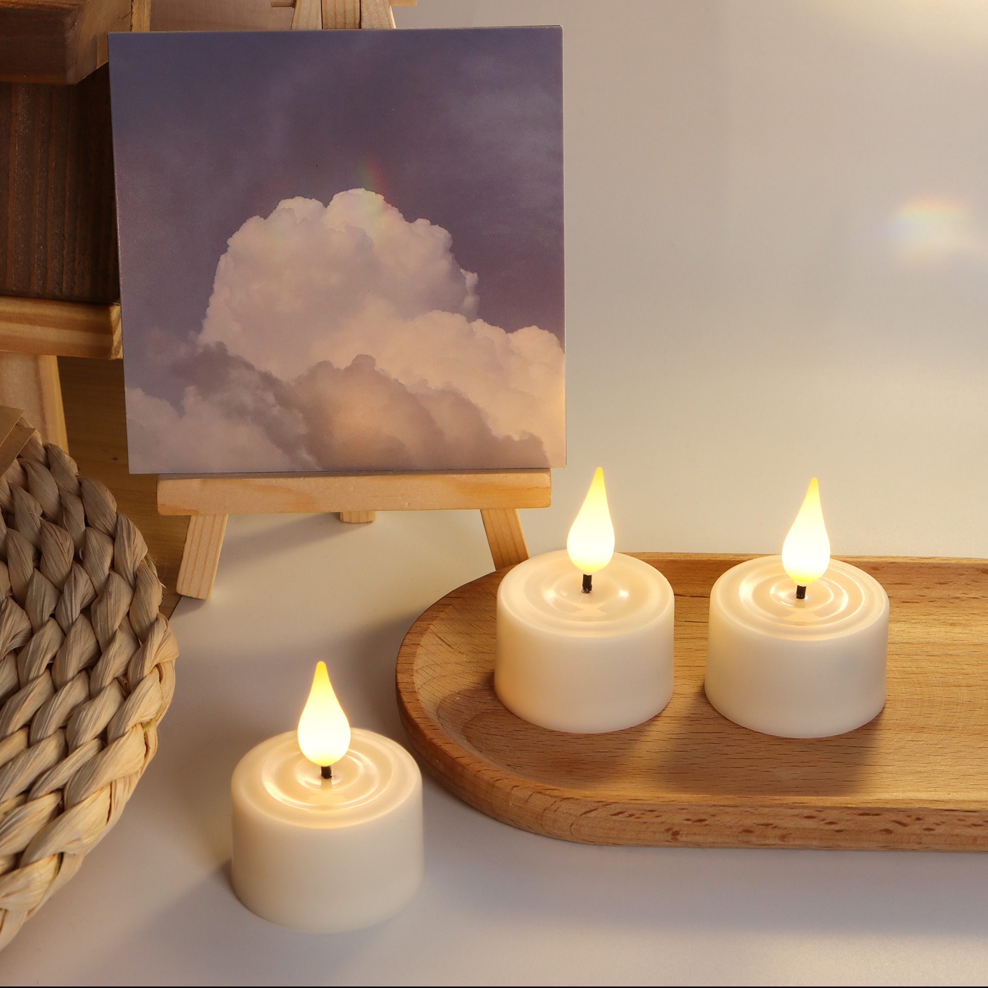 LED Candle Light Rechargeable  - مراجعة Home Decor Xmas وسعره