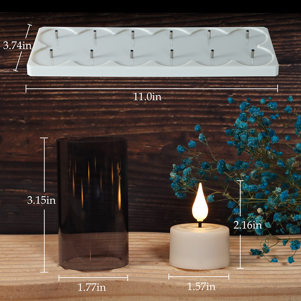 LED Candle Light Rechargeable  - مراجعة Home Decor Xmas وسعره