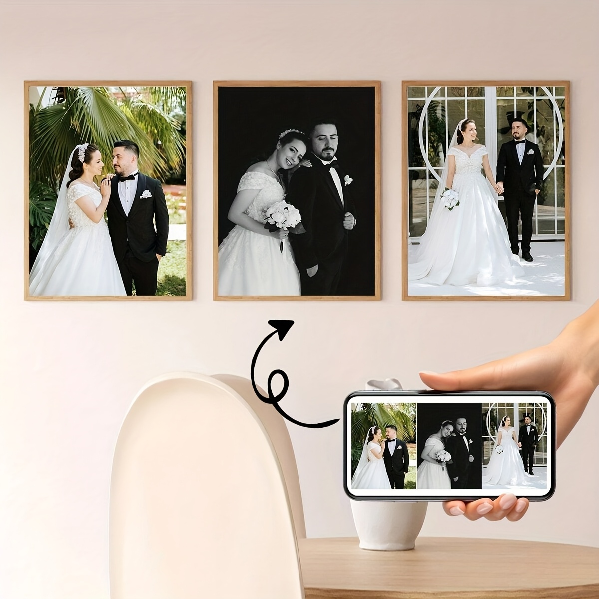 3pcs/set Custom Square Canvas  - مراجعة Home Decor Furniture وسعره