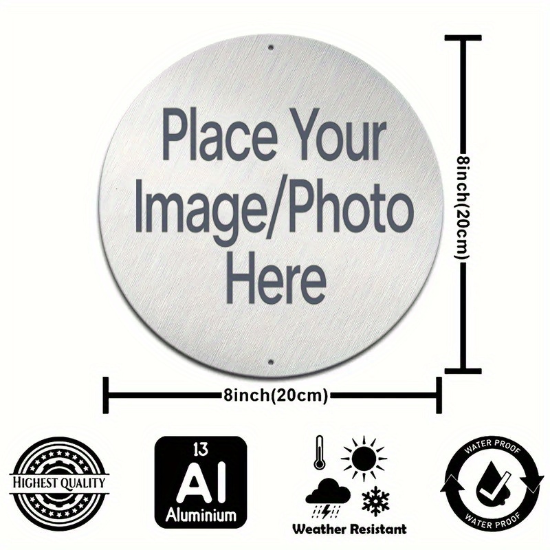 Custom Round Metal Sign with Y - مراجعة Home Decor Reviews وسعره