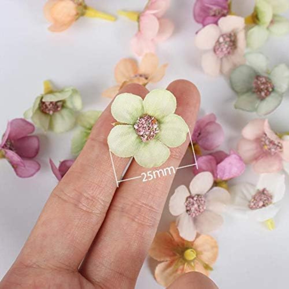 50pcs 2.5cm Mini Silk Daisy Ar - مراجعة Home Decor Garland وسعره
