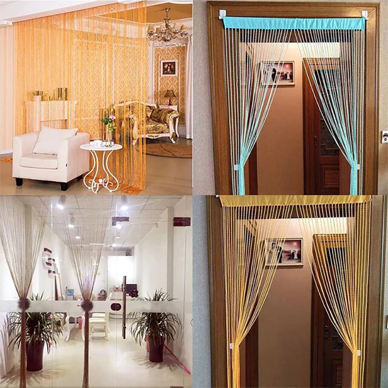 Multi-color Thread Line Curtai - مراجعة Home Decor Window Blinds وسعره