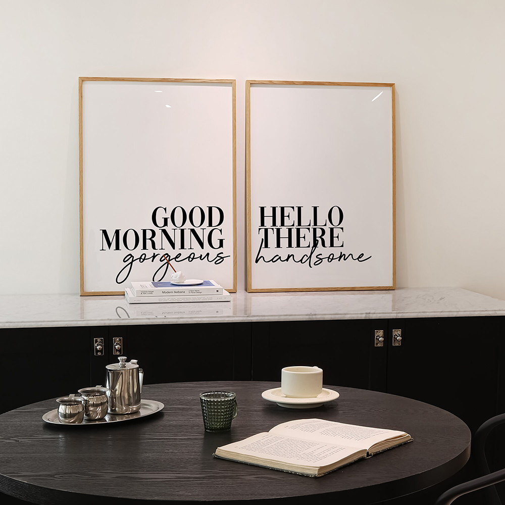Good Morning Quotes Posters an - مراجعة Home Decor Quotes Ideas وسعره