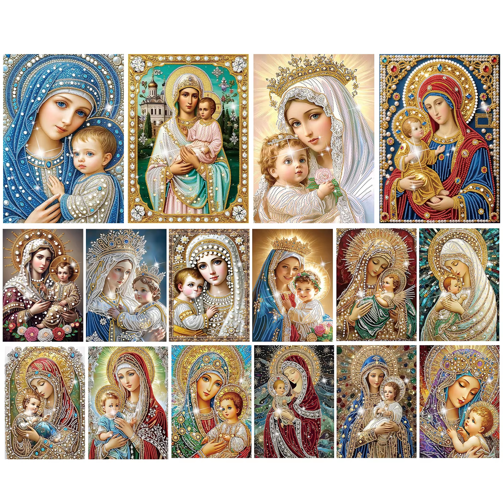 Virgin Mary Partial DIY 5D Dri - مراجعة Home Decor Diy Ideas وسعره
