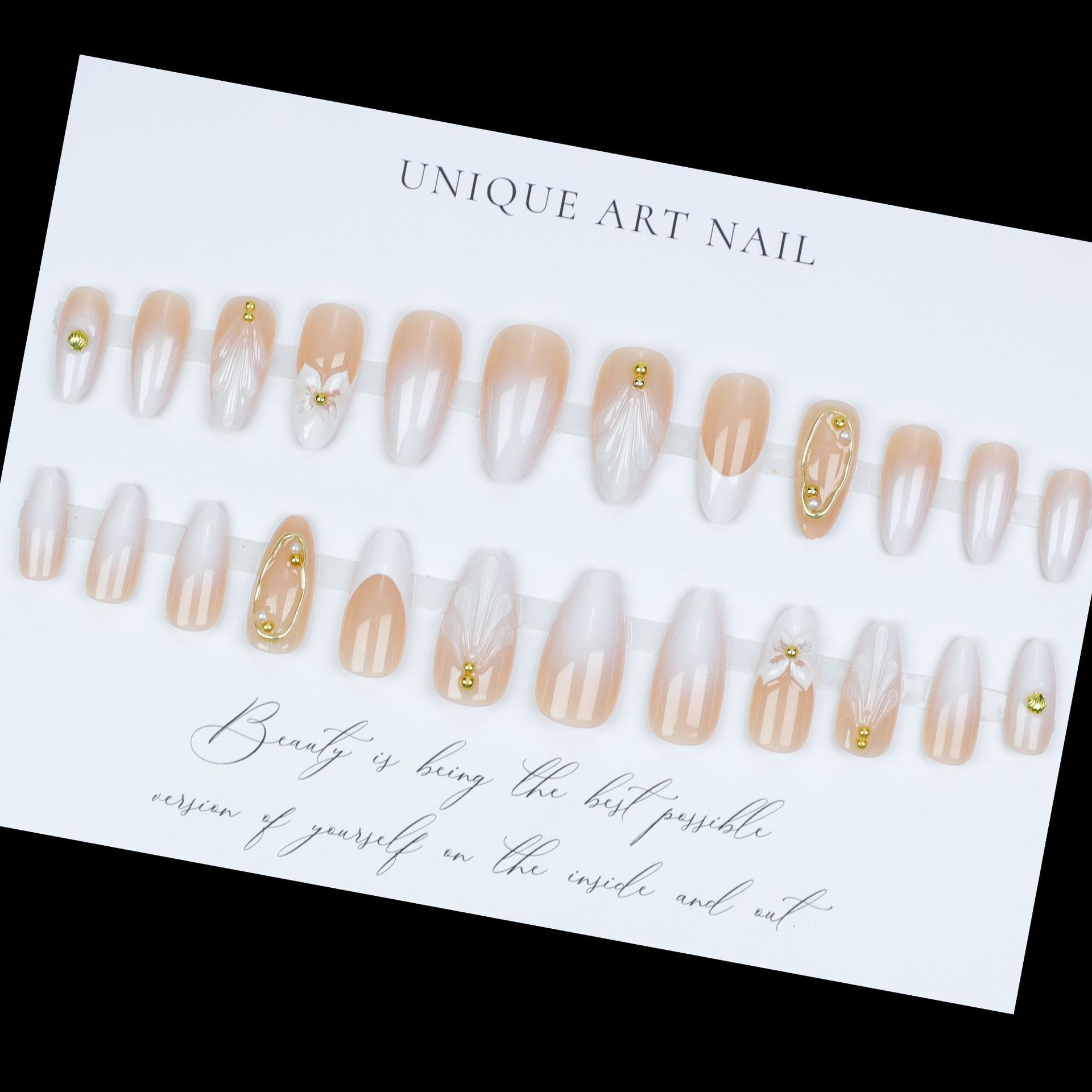 3D fake nails for women girls  - مراجعة Pressed Flower Frame وسعره