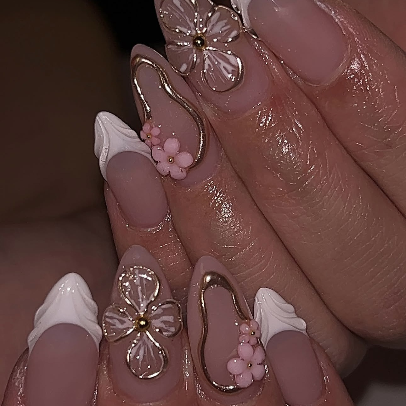 3D fake nails for women girls  - مراجعة Pressed Flower Frame وسعره