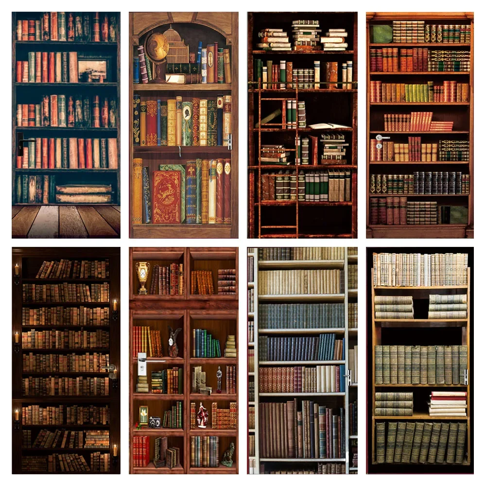 3D Library Door Sticker Vinyl  - مراجعة Home Decor On Sale وسعره