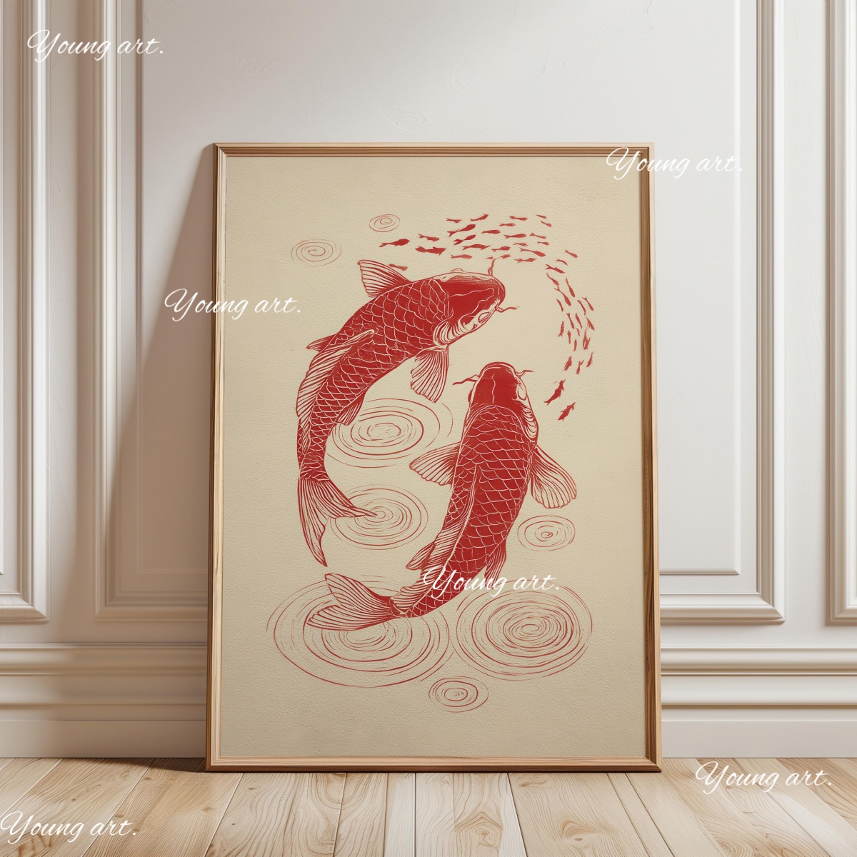 Japanese Koi Fish Canvas Print - مراجعة Home Decor Japandi Style وسعره