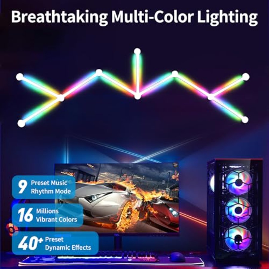 RGB Wall Light, LED DIY Geomet - مراجعة Home Decor Diy وسعره