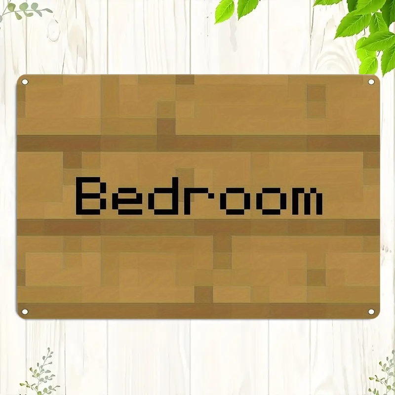 Vintage Pixel Art Bedroom Sign - مراجعة Home Decor Games Free وسعره