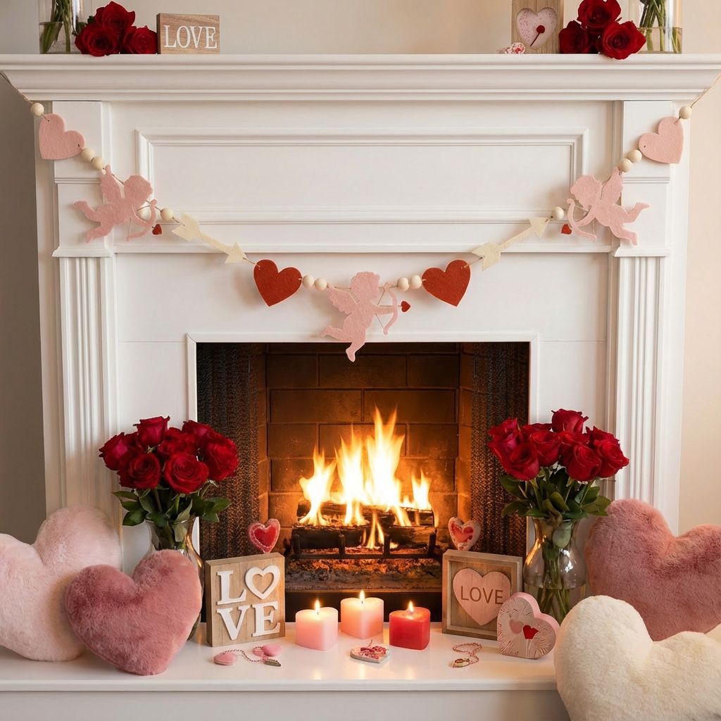 Valentine's Day LOVE Heart Pom - مراجعة Home Decor Garland وسعره