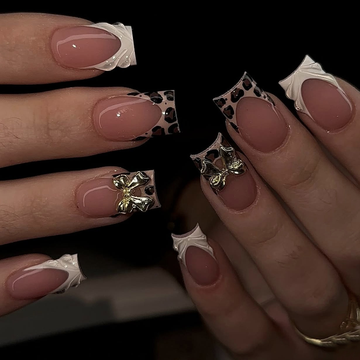 Short square fake nails for wo - مراجعة Pressed Flower Frame وسعره