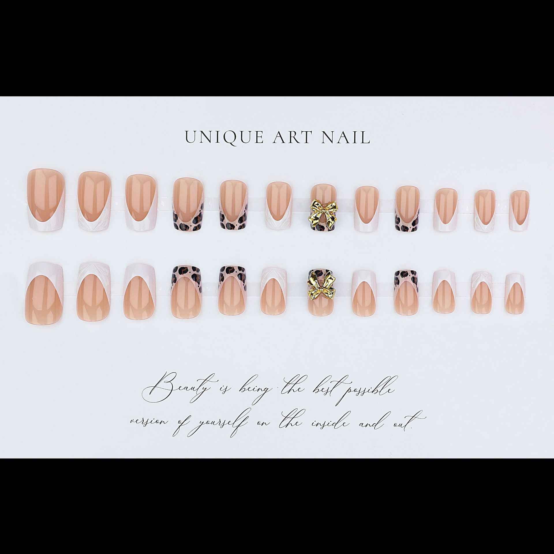 Short square fake nails for wo - مراجعة Pressed Flower Frame وسعره