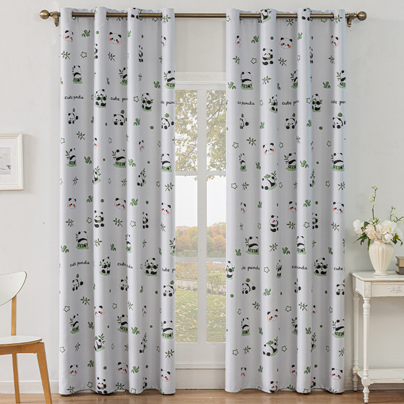 Cartoon Panda 85% Blackout Cur - مراجعة Home Decor Window Blinds وسعره