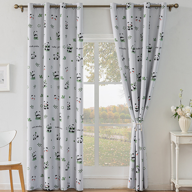 Cartoon Panda 85% Blackout Cur - مراجعة Home Decor Window Blinds وسعره