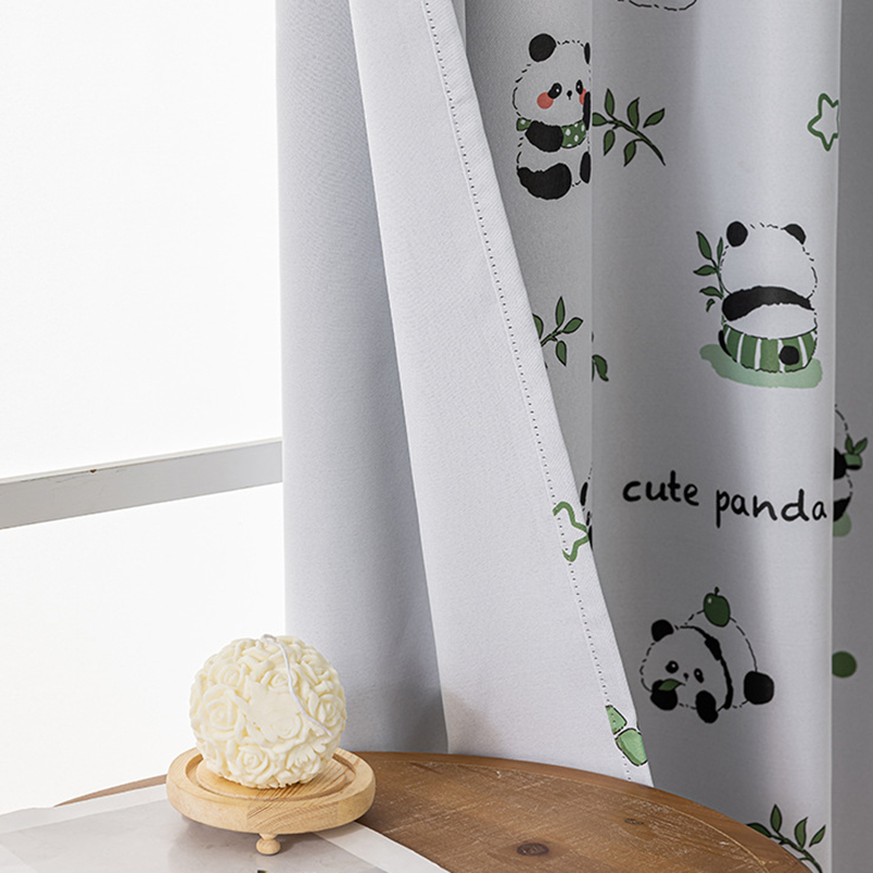 Cartoon Panda 85% Blackout Cur - مراجعة Home Decor Window Blinds وسعره