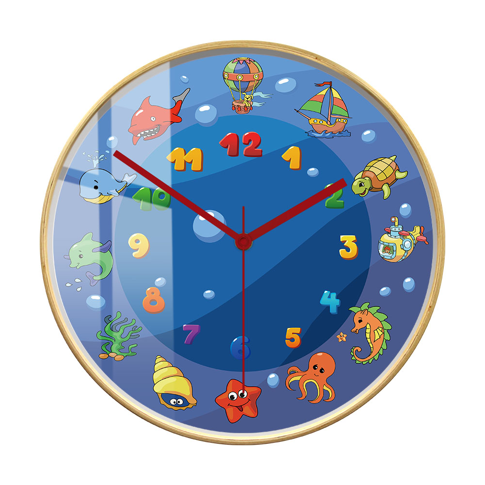 Cartoon Sea Animals Blue Wall  - مراجعة Home Decor Under 300 وسعره