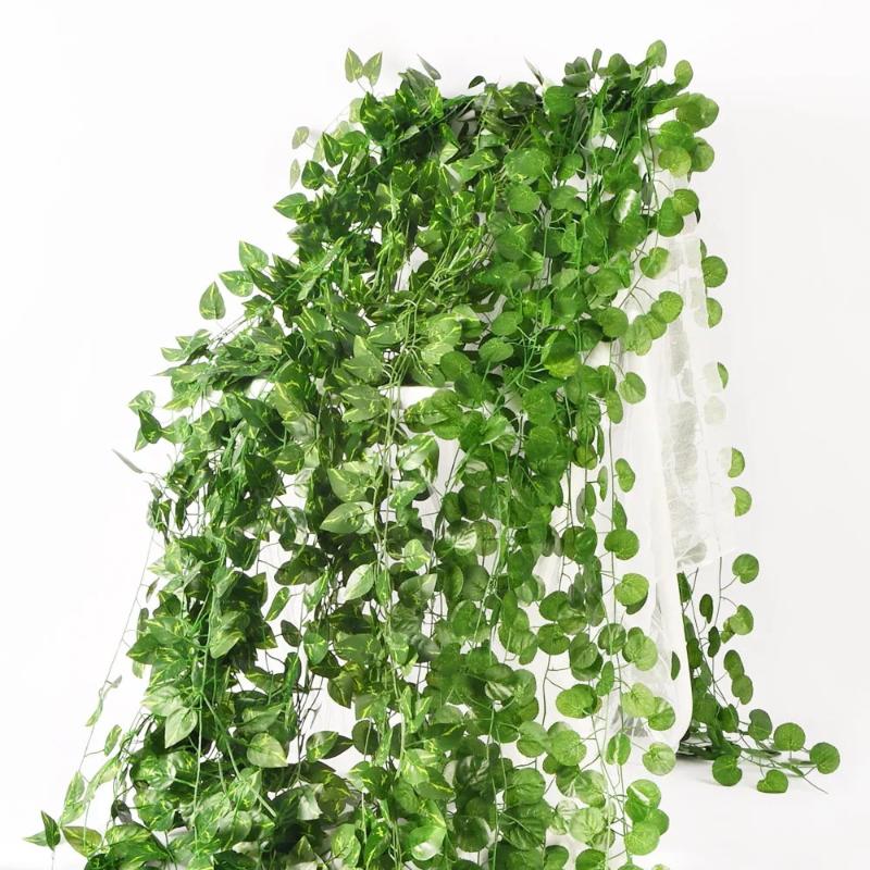Artificial Hanging Ivy Vines 5 - مراجعة Home Decor Garland وسعره