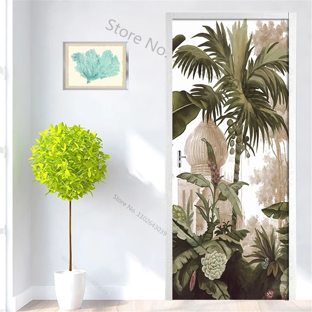Pastoral Flower Leaf 3D Door S - مراجعة Home Decor On Sale وسعره